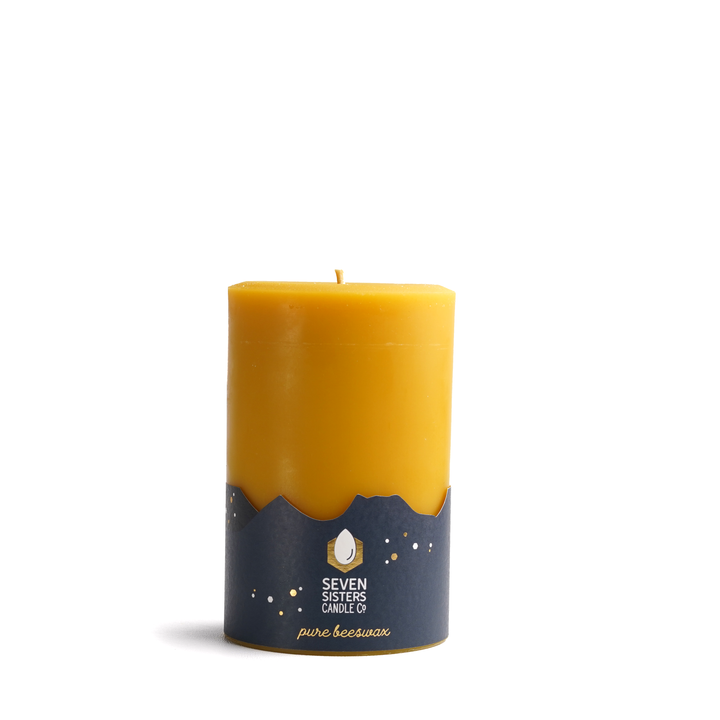 10cm Pure Beeswax Pillar Candle