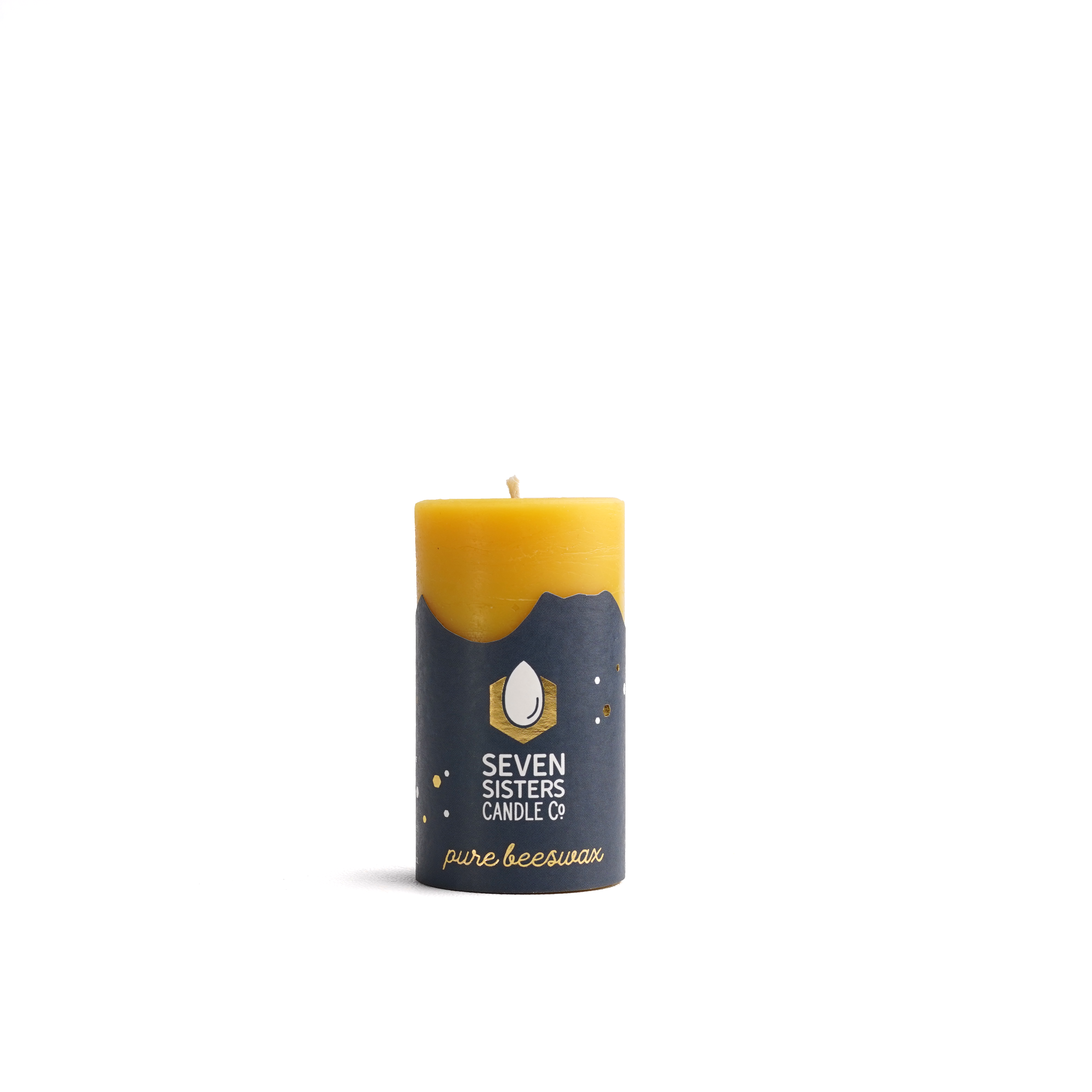 Pure Beeswax Pillar Candle - 5cm Diameter