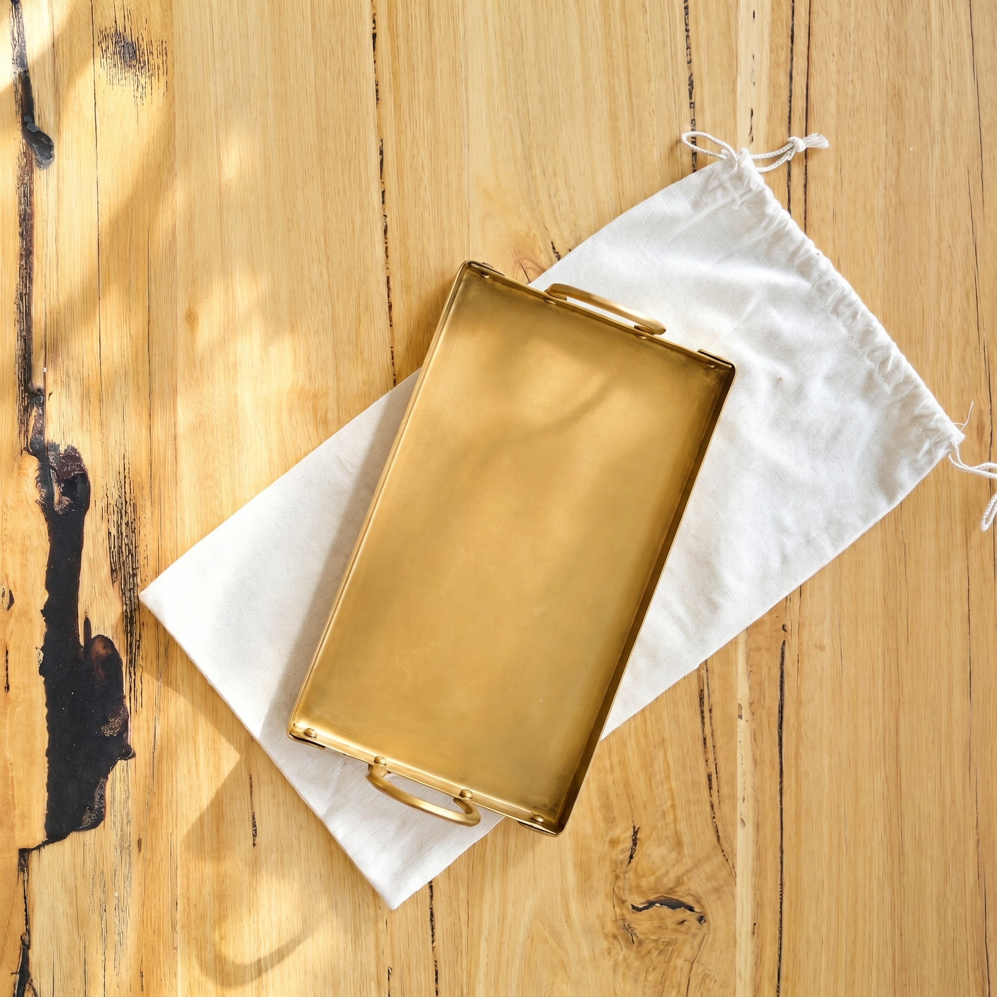 Brass Rectangular Styling Tray
