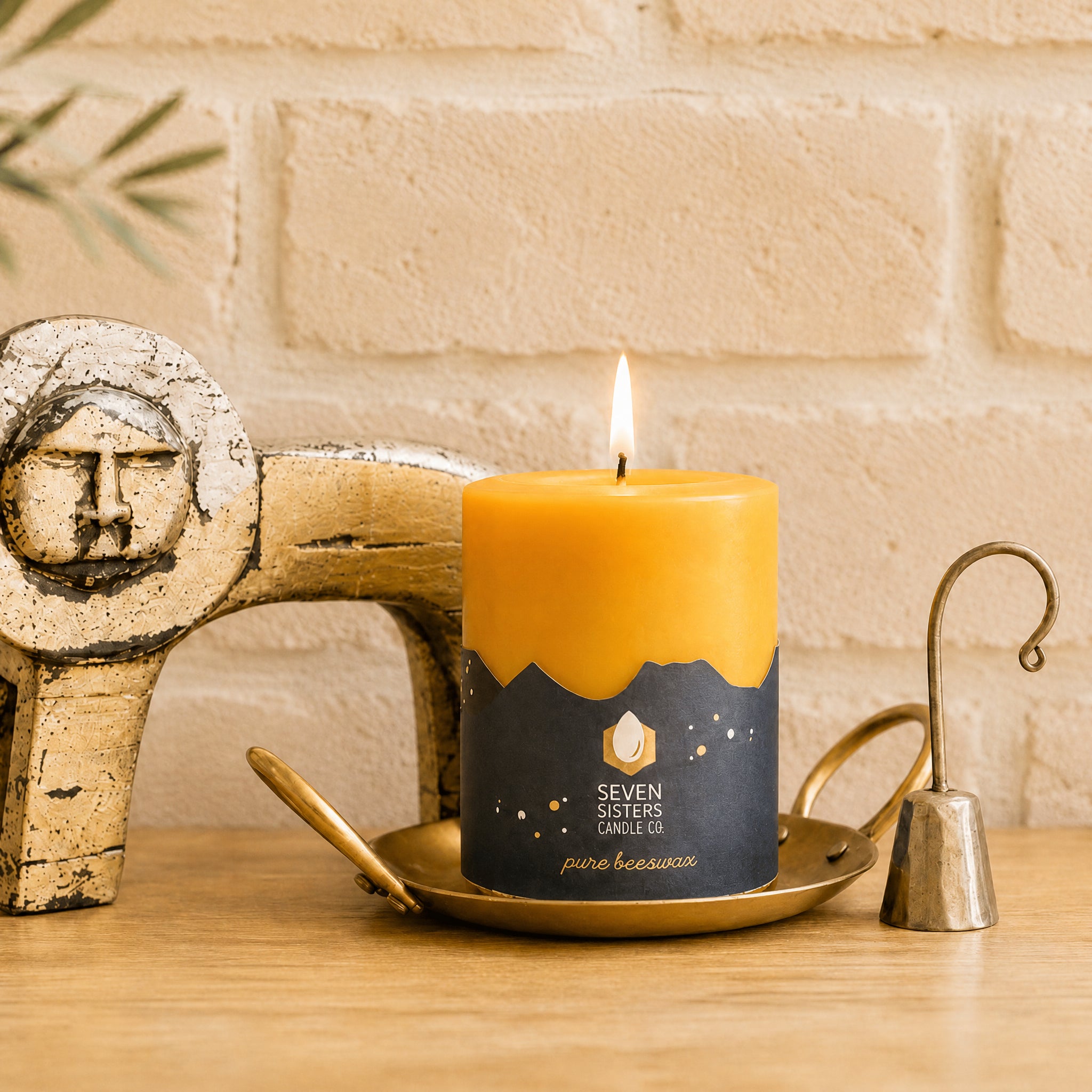 Curved Pewter Candle Snuffer