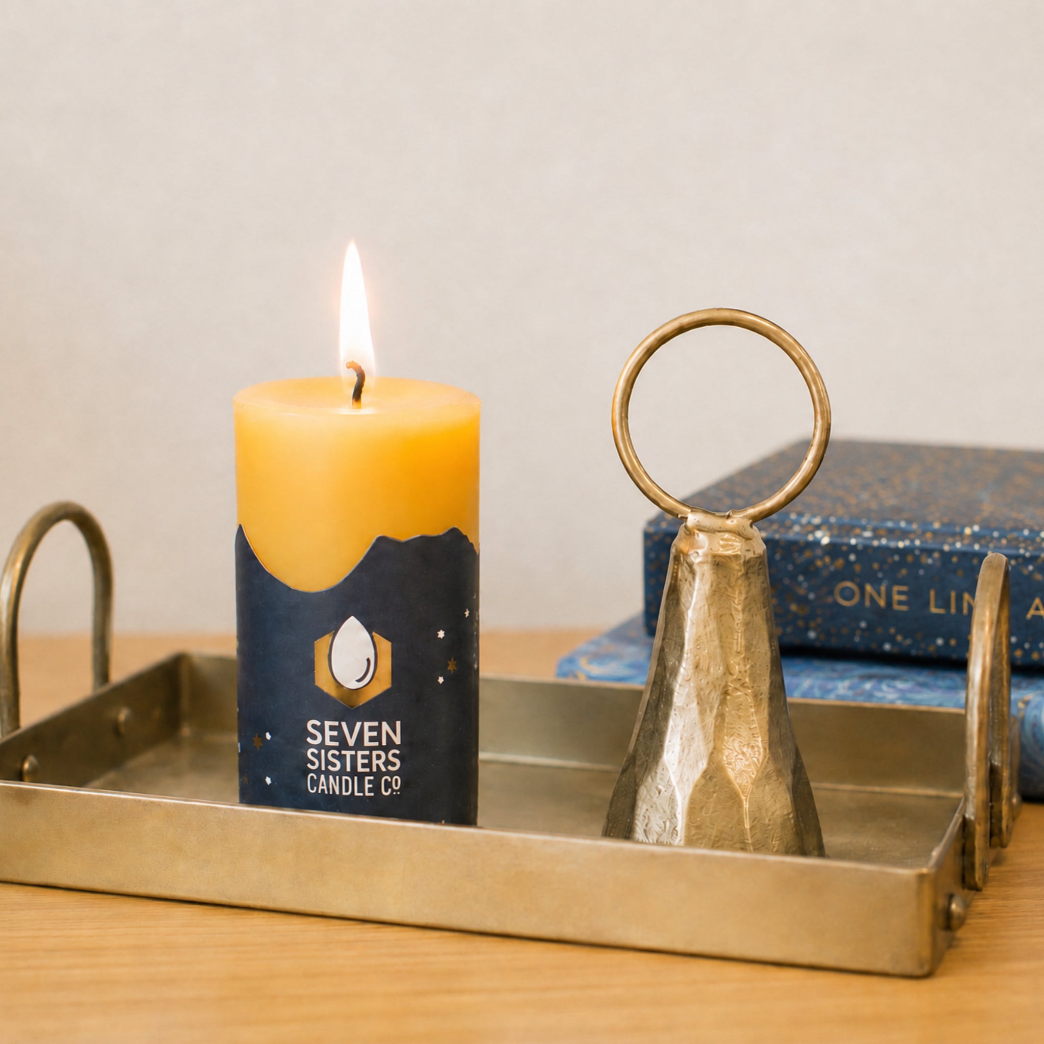 Pure Beeswax Pillar Candle - 5cm Diameter